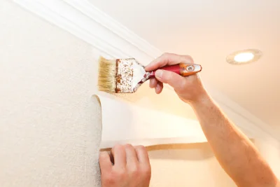 Pose de papier peint à Montaïn — revêtements muraux et toiles de verre
